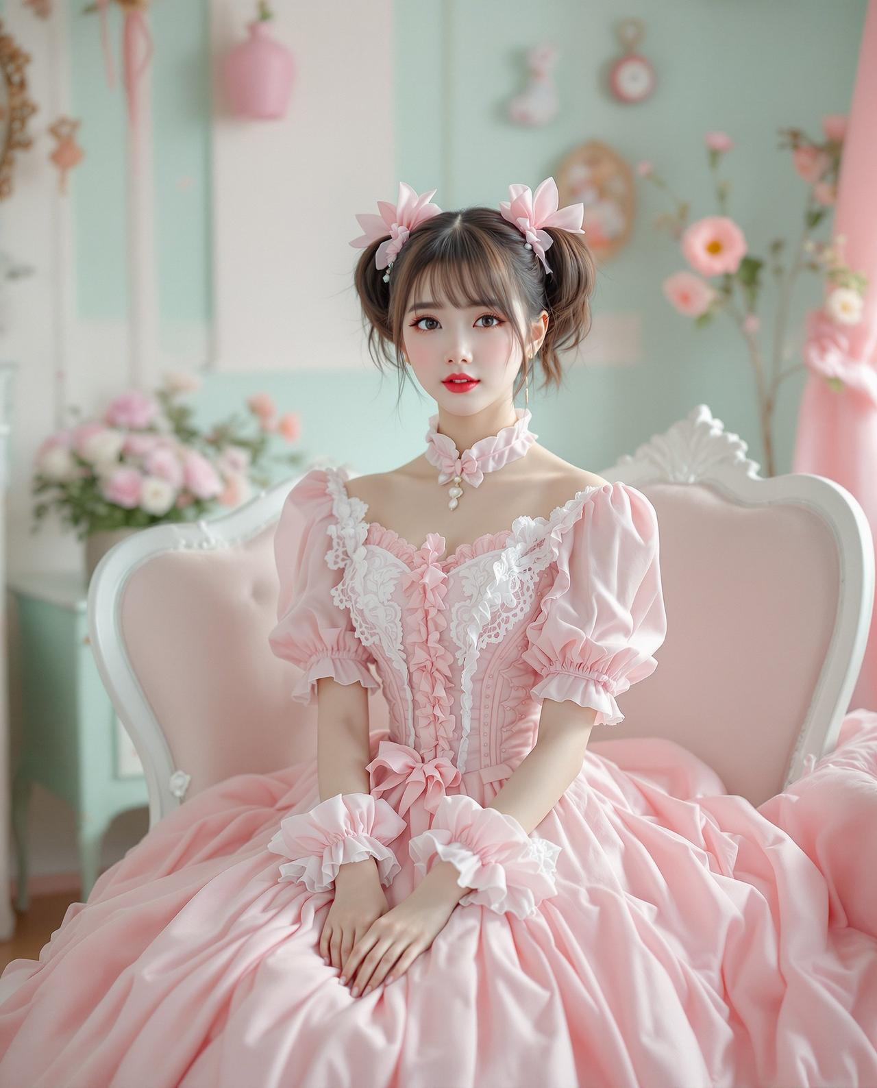 写真集-萝莉写真-萝莉写真 - 花房中的可爱精灵
